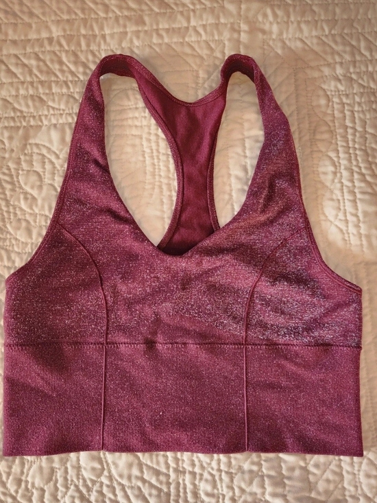 PINK Victoria's Secret Other - PINK Victoria's Secret Shimmery Wine Racerback Bralette